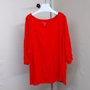 🍎 Red Lane Bryant long sleeve tee 26/28
